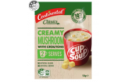 Cup A Soup Creamy Mushroom With Croutons - Continental - 50g/ 2 Serves