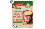 Cup A Soup Creamy Chicken & Corn With Croutons - Continental - 60g/ 2 Serves