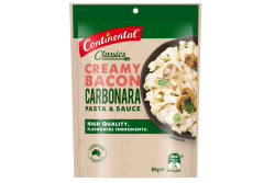 Pasta & Sauce Creamy Bacon Carbonara - Continental - 85g