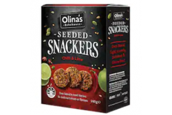 Olina’s Bakehouse Snackers Seeded Crackers Chilli & Lime 140g