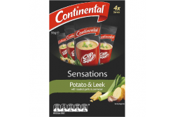 Sensations Cup A Soup Potato & Leek With Garlic & Parmesan- Continental- 96g/ 4 Pack