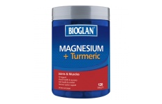 Magnesium + Turmeric- Bioglan- 120 Tablets