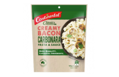 Pasta & Sauce Creamy Bacon Carbonara- Continental- 145g