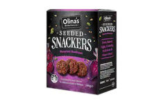 Olina's Bakehouse Snackers Seeded Crackers Roasted Beetroot 140g