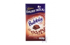 Dairy Milk Bubbly Chocolate Block  by Cadbury 155g