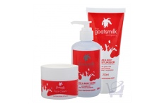 Face Cream, Hand & Body Wash & Moisturiser by Goatsmilk 150 ml, 200 ml, 240 ml Set