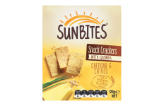 Snack Cracker With Quinoa, Cheddar & Chives- Sunbites- 120g
